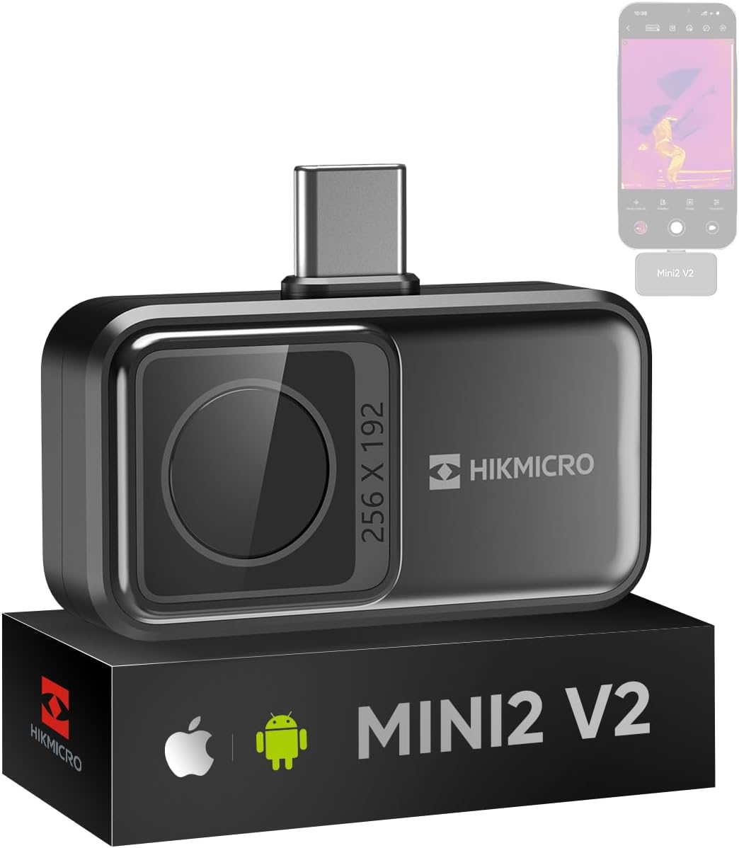 HIKMICRO Mini2 V2 Wärmebildkamera für Android/iOS, 256×192